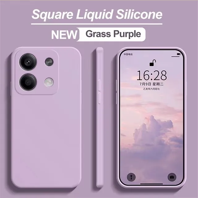 Elegant Liquid Silicone Full Cover Phone Case - Fashionable Protection