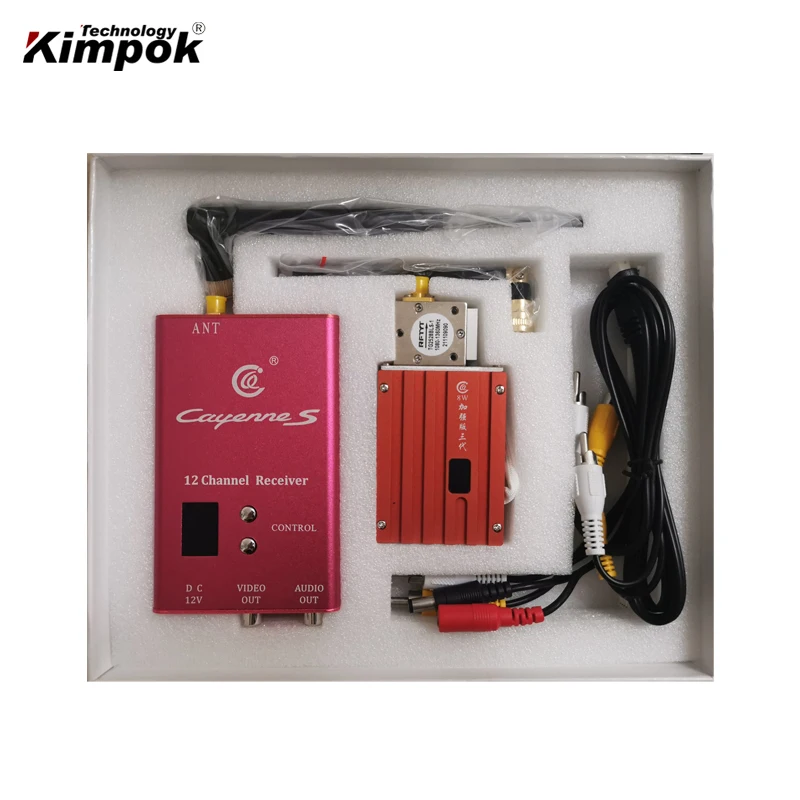 Émetteur Récepteur FPV 1.2/1.3GHz 8W 40km LOS pour UAV