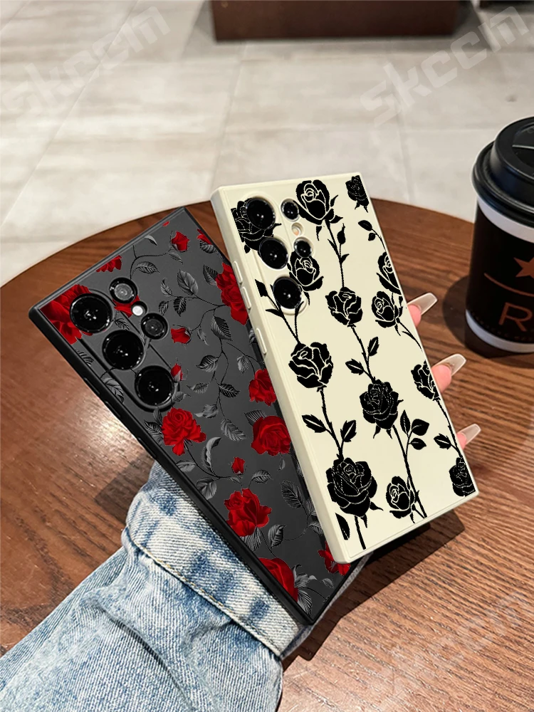 Chic Retro Rose Design Phone Case Cover