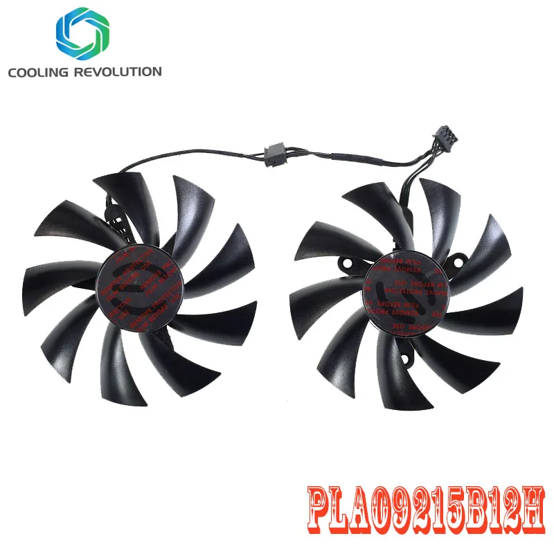 2Pcs Power Logic Pla09215B12H Dc 12V 0.55A 4Pin Sostituzione Ventola Di Raffreddamento Per Ventole Della Scheda Video Grafica Evga Geforce Gtx 760 780