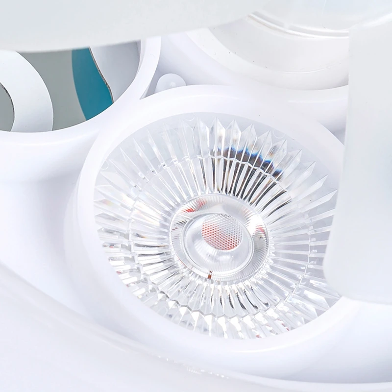 LED 천장 조명 팬 침실 램프 조명 장식 램프 통풍 무음