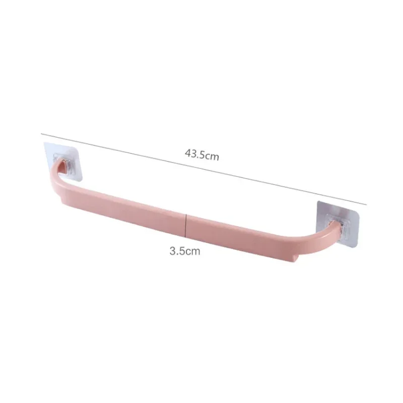 Self-adhesive Towel Holder Rack Wall Mounted Towel Hanger Bathroom Towel Bar Shelf Roll Holder Hanging Hook Bathroom Organizer 6