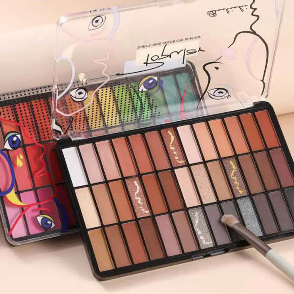 39 Color Eyeshadow Palette Waterproof Long Lasting Matte Earth Tones Non Falling Powder Professional Makeup eye shadow eye shadow plate