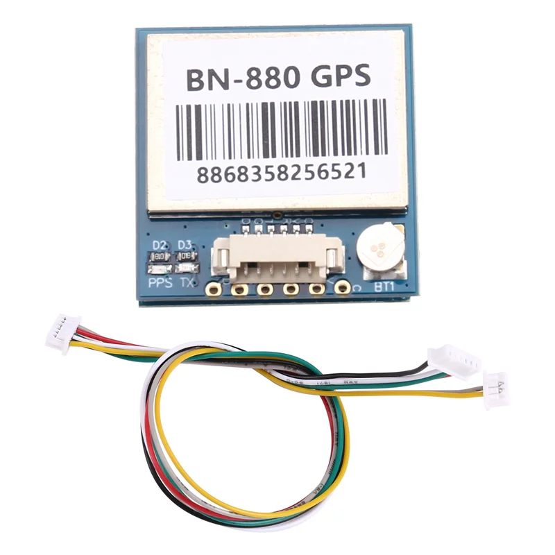 A73E-BN-880 AMP2.6/PIX-HAWK 비행 컨트롤러용 QMC5883L 나침반 센서가 통합된 GNSS 듀얼 GPS 모듈