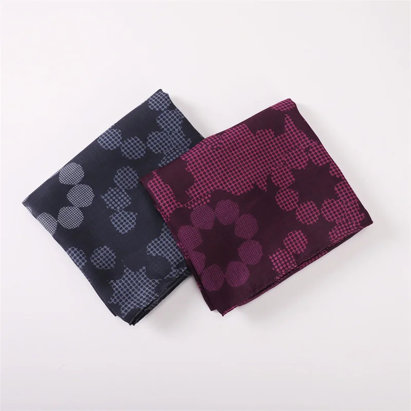 Berry Starry Mosaic Print Modal Scarf Hijab New Design Satin Hijabs for Momen Headband Bandana Shawls Scarves for Women Turban