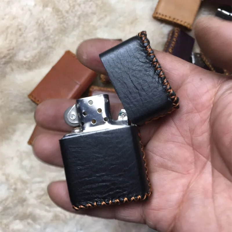 Custom Lighter Case Protective Sleeve Lighter Storage Holster Genuine  Leather Belt Bag Handmade for Zippo Lighter Case - AliExpress