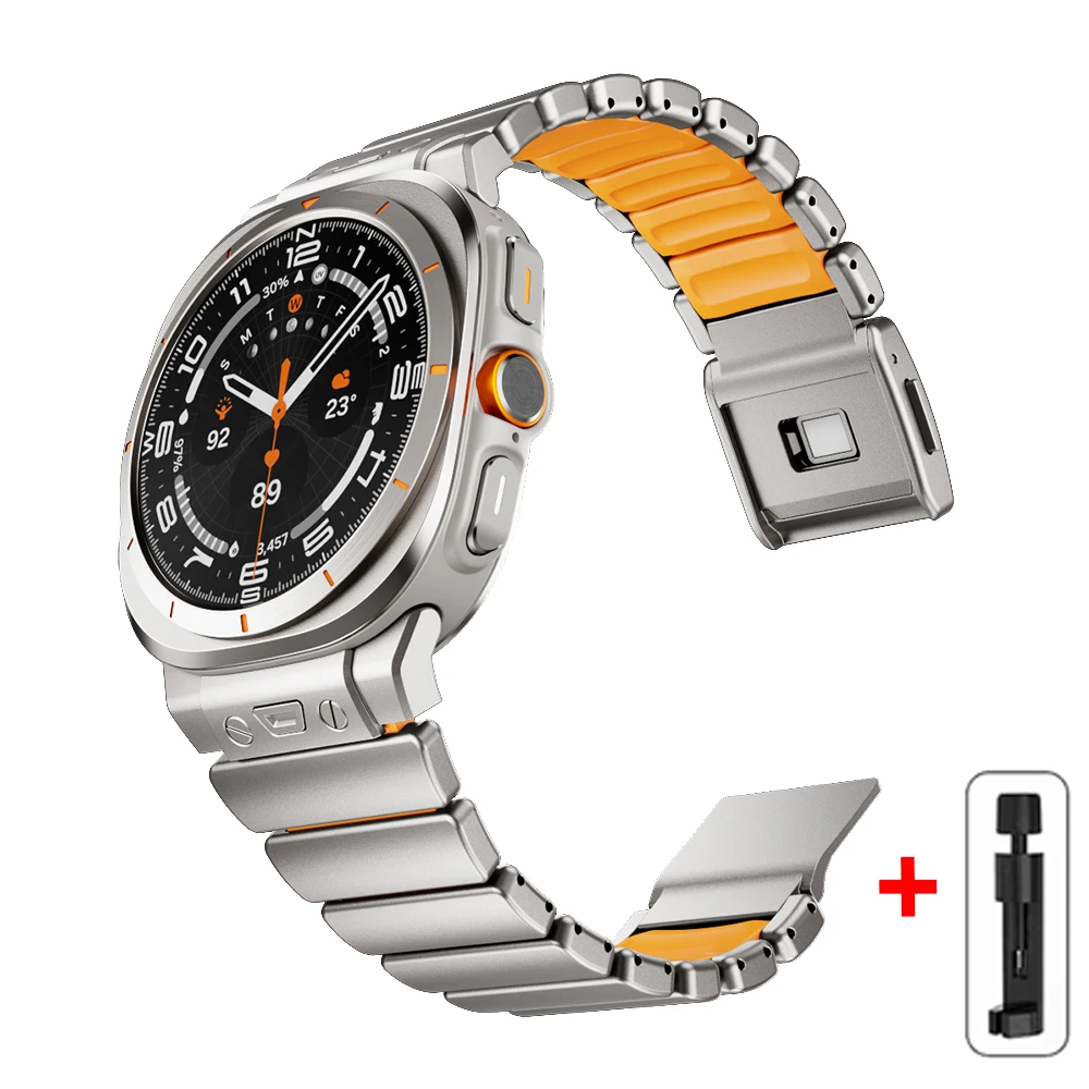 Luxury Magnetic Metal Band - Fashionable & Durable Adjustable Replacement Accessory Set