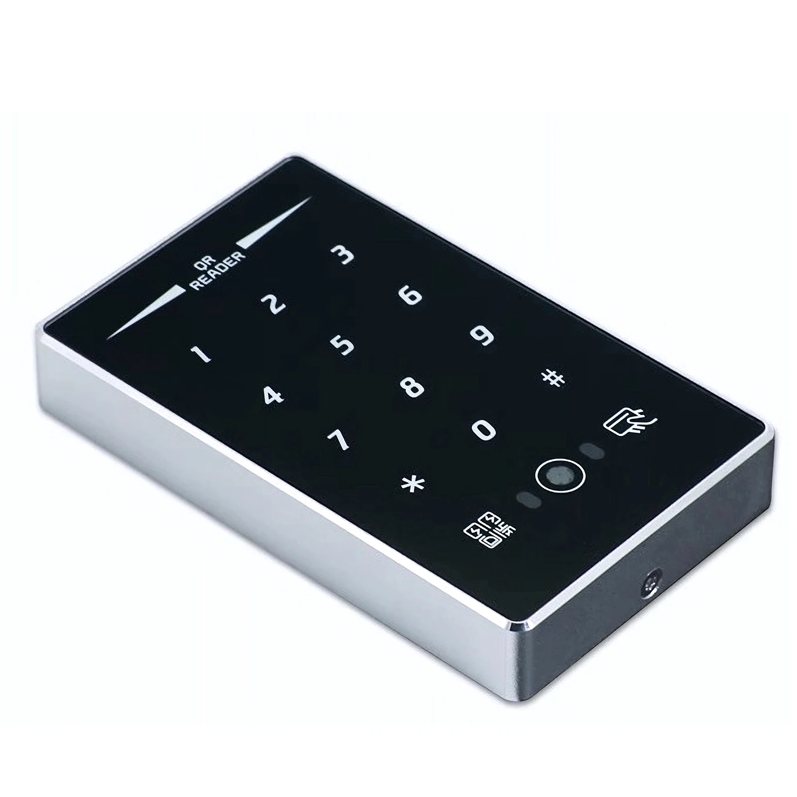 Waterproof QR Code Metal ID Access Control Keypads, NFC RFID Card Reader, RS232/RS485/WG Format, Used For Access Control Systems