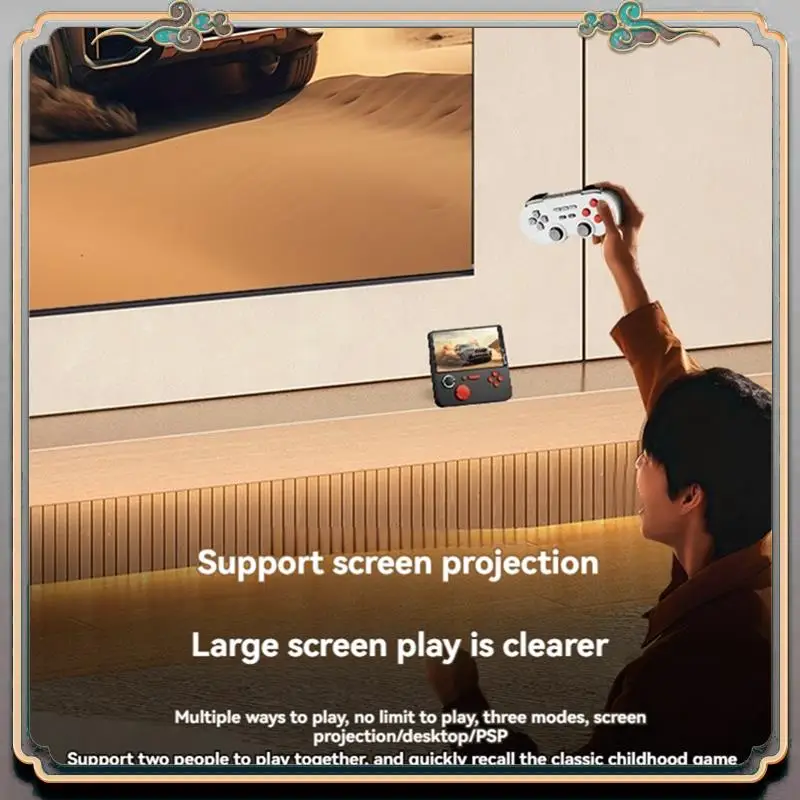 A46M-E5 Handheld Video Game Console 64G 15000 Games 5Inch HD Retro Game Console 6000Mah Support 13 Emulators