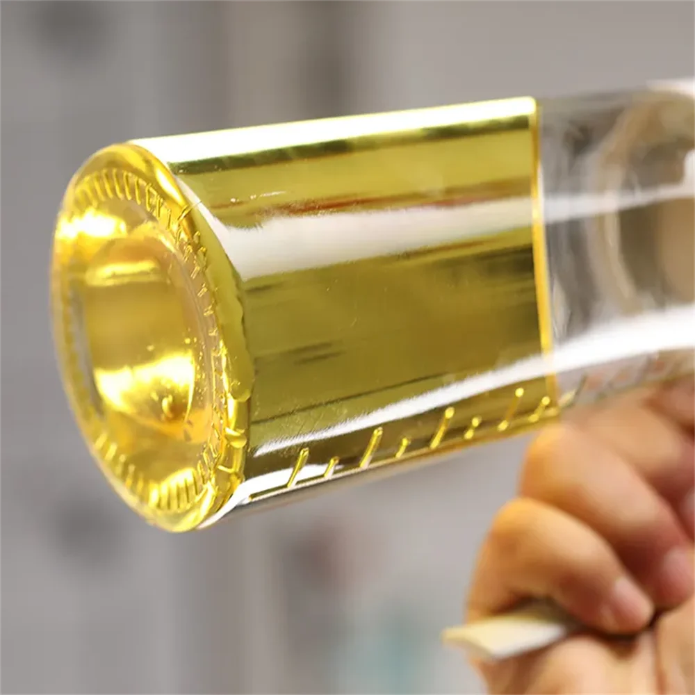 Oil Bottle Dispenser Glass Oil Sauce Bottle Dispenser Kitchen Leakproof Glass Bottle 630ML 22OZ Auto Flip