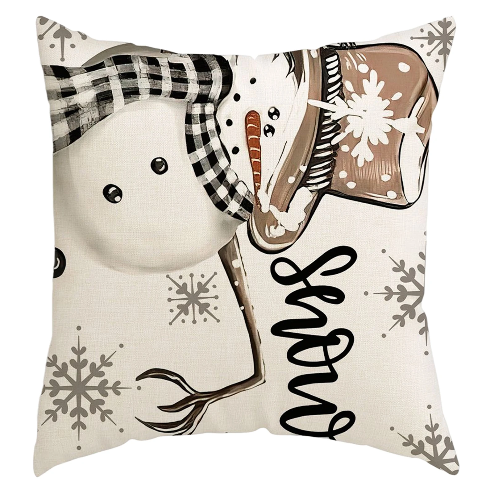 

Christmas Printed Pillow Covers Lightweight and Comfortable Pillowcase for Home Bedroom Study Room