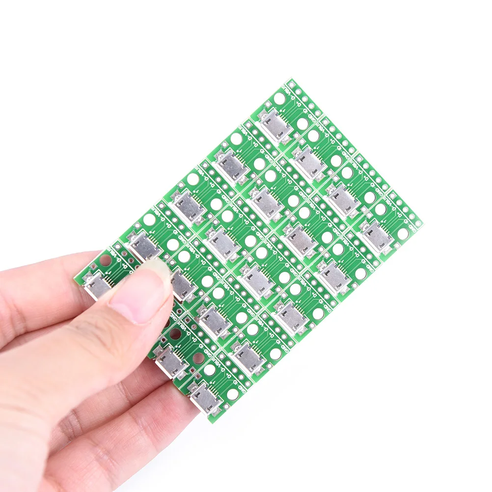 

20pcs/lot Mini Micro USB to DIP 2.54mm Adapter Connector Module Board Panel Female 5-Pin Pinboard Micro USB PCB Type Parts