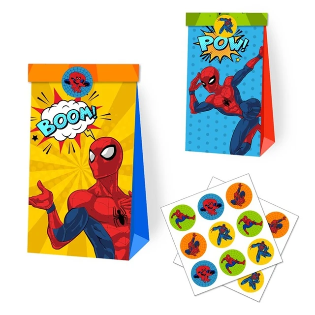 The Avengers – sacs cadeaux super-héros en plastique, sac à bonbons,  décorations de fête pour enfants, fournitures pour fête prénatale  anniversaire garçon - AliExpress