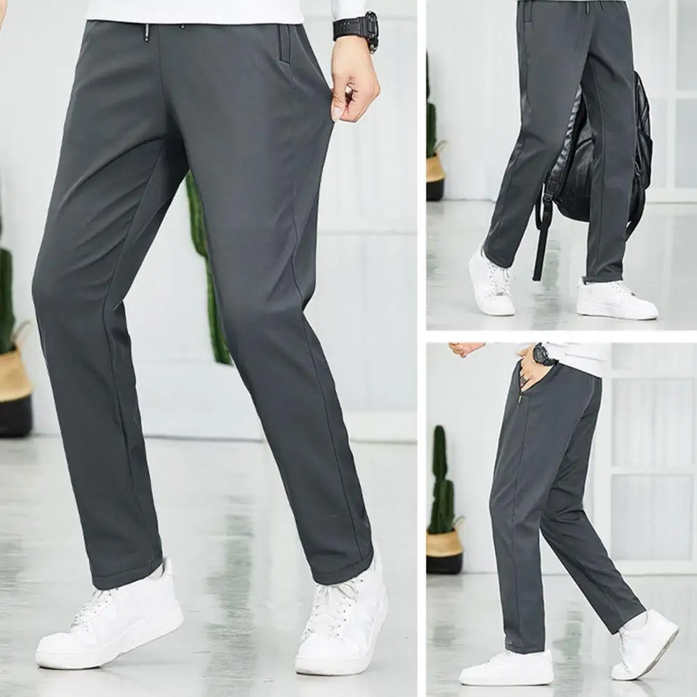 

Straight Fit Pants Thickened Fleece-lined Outdoor Punching Pants Waterproof Windproof Straight Fit for Winter Adventures Outdoor