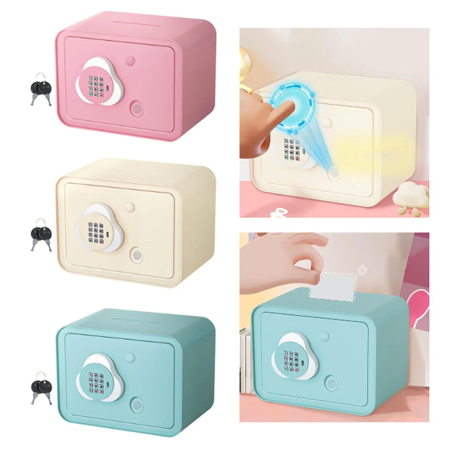 Savings Fingerprint Password Money Box for Halloween New Year Birthday