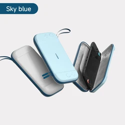 Portable Hard Shell Travel Case for Switch 2 with Game Cartridge Storage (Sky Blue)