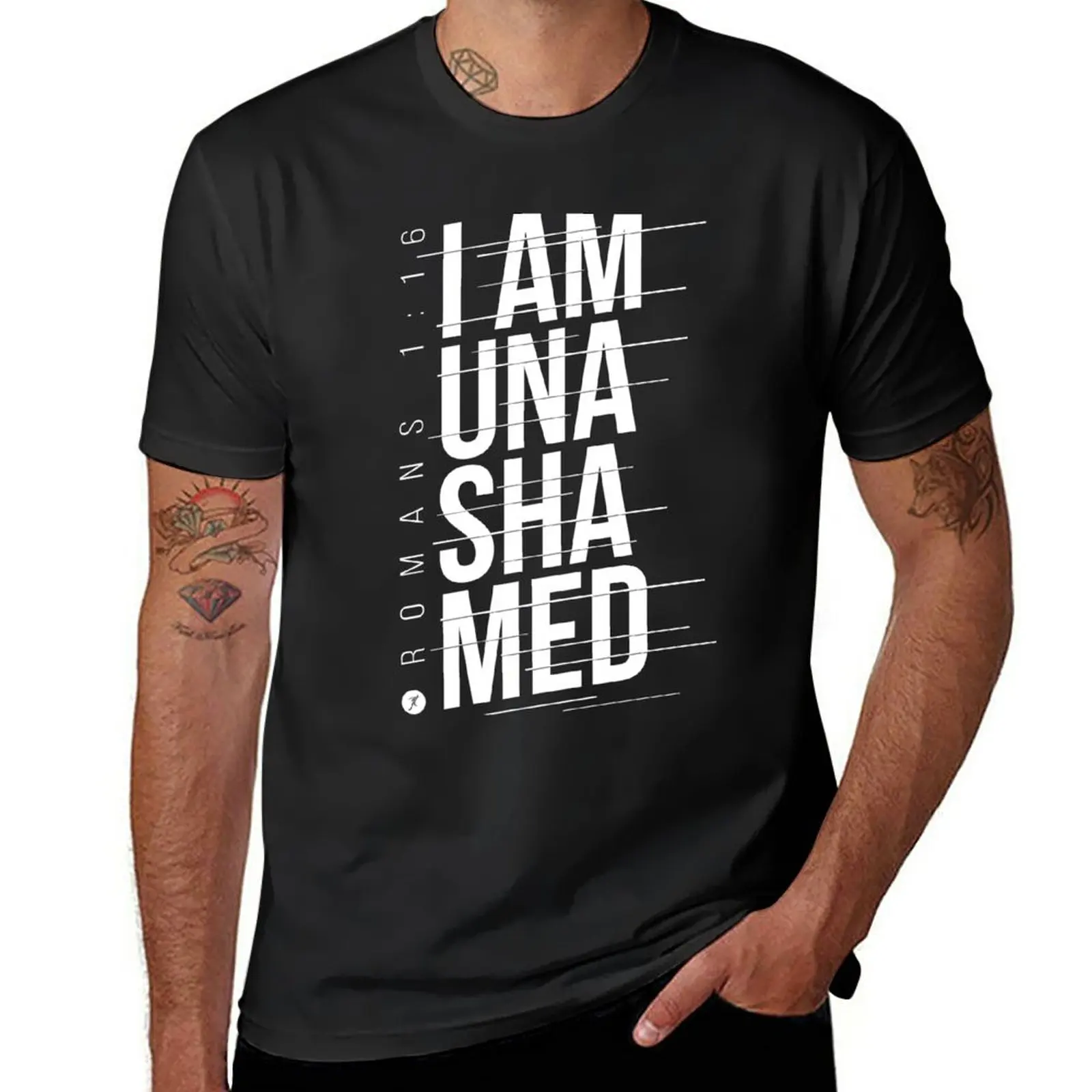 

New I am Unashamed - Not Ashamed of the Gospel Romans 1:16 T-Shirt cute tops Aesthetic clothing black t-shirts for men