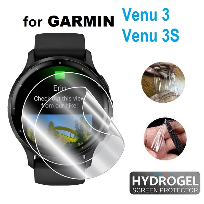 

Гидрогелевая защитная пленка из ТПУ для смарт-часов Garmin Benz 3 s/CAME 3, Прозрачная мягкая защитная пленка HD, 10 шт.