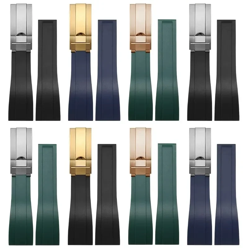 Cinturino In Silicone 20Mm Per Cinturini In Gomma Rolex Yacht Famoso Daytona Sottomarino Nero Verde Acqua Ghost Explorer Cinturino Per Orologio