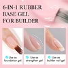 CHUNSHU 6 IN 1 Extension Gel 15ML Builder Nail Gel In A Bottle Semi Permanent Rubber Base Coat Self-leveling UV Construction Gel 2