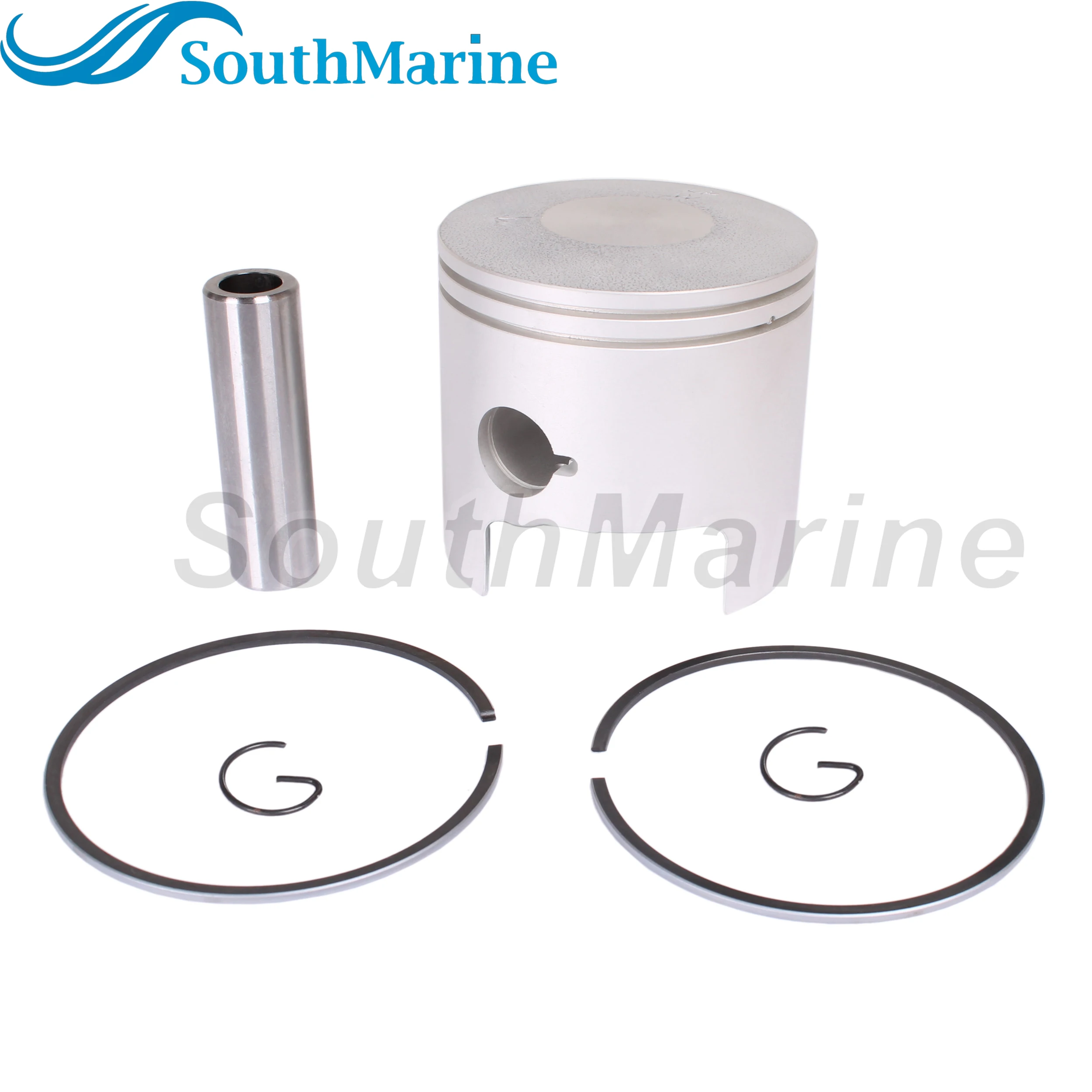 

Boat Engine 688-11635-03 02 Oversize Piston Set & 688-11604-A0 Ring for Yamaha 48HP 50HP 55HP 75HP 85HP, 82.25mm 0.25mm O/S