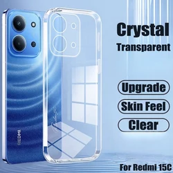 Clear TPU Soft Phone Case - Transparent Protective Cover for Redmi A4 (Clear)