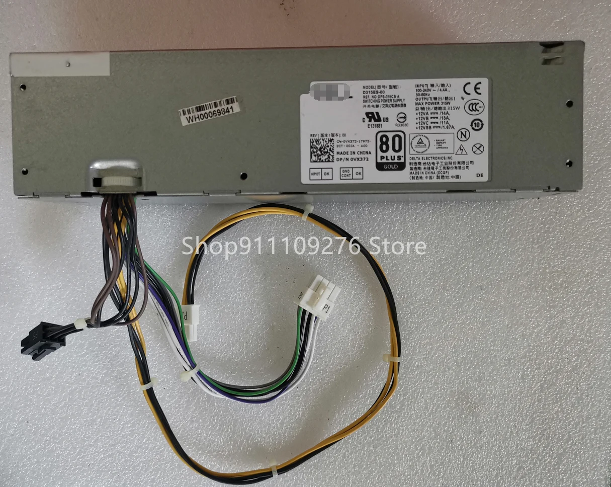 

Оригинальный блок питания для DELL XE2 T1700 SFF 9020, D315ES-00 VX372 4FCWX MAX 315W