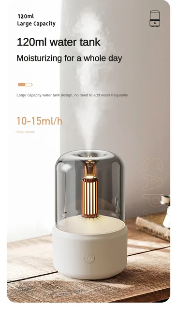 Simulation bougie atmosphère lampe USB auto-aromathérapie machine