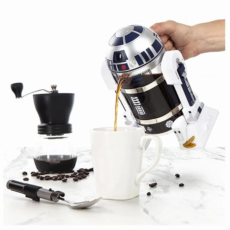 

Star Wars R2-D2 Robot Shape Coffee Maker 1000ML Milk Cup Set Creative Table Ornament Personalized Gift Ceramic Coffee TOOLS