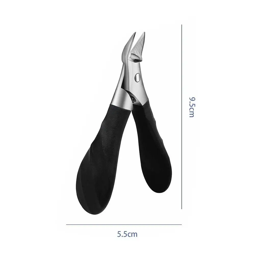 Professional Anti-Splash Slant Edge Nail Clipper Eagle Beak Trim Nails Oblique Toe Nail Trimmers Stainless Steel Manicure Tool