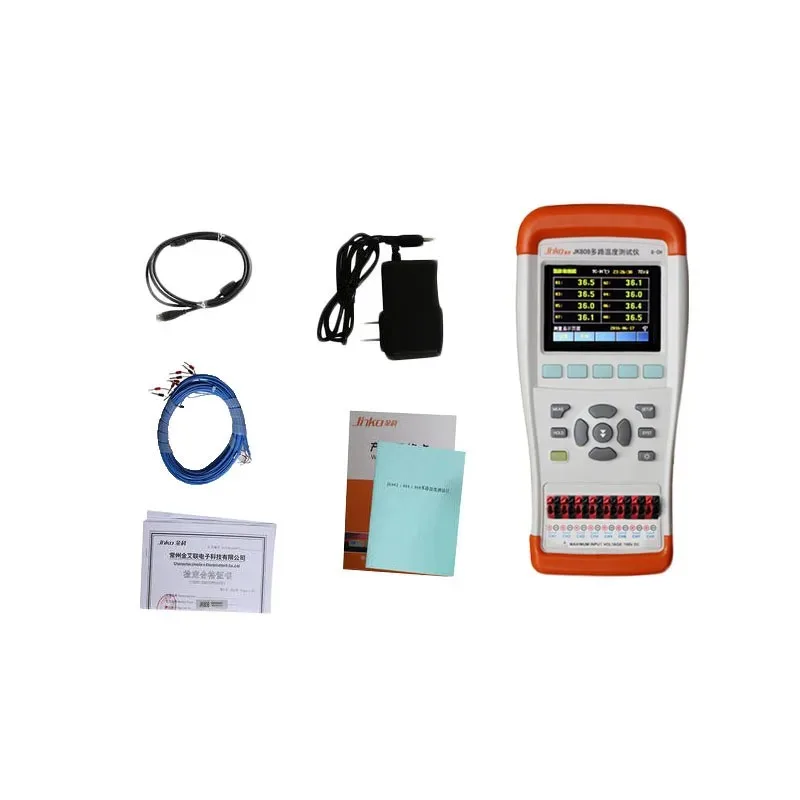 

JK808 handheld multi-channel temperature tester, temperature rise inspection recorder, multi-channel thermometer