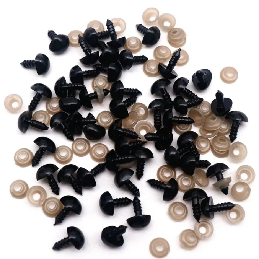 Plastic Safety Eyes 8/10/12/14mm For Toys Diy Mix Size Crochet Animal Eye Doll Toys Amigurumi Accessories