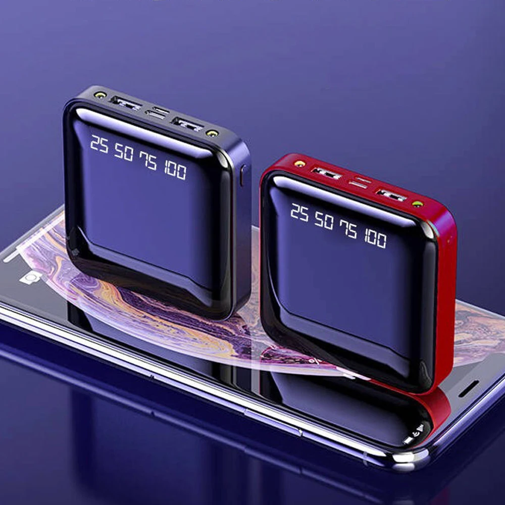 Portable 18650 Power Bank with LED Flashlight