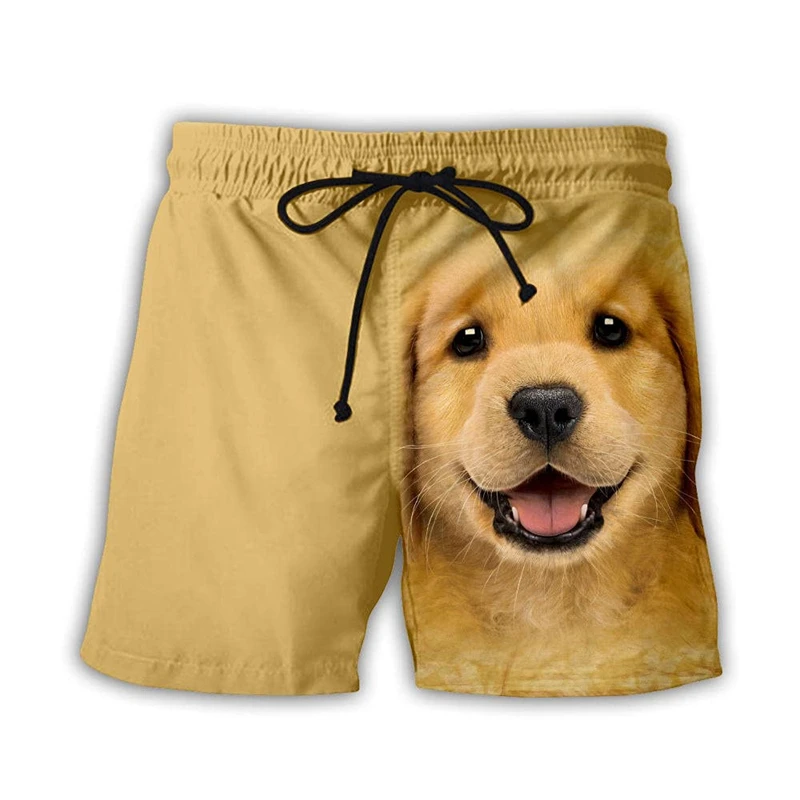

Animel Dog Graphic Beach Shorts Pants Men 3D Print Surf Board Shorts Summer Hawaii Swimsuit Swim Trunks Cool Ice Shorts Clothes