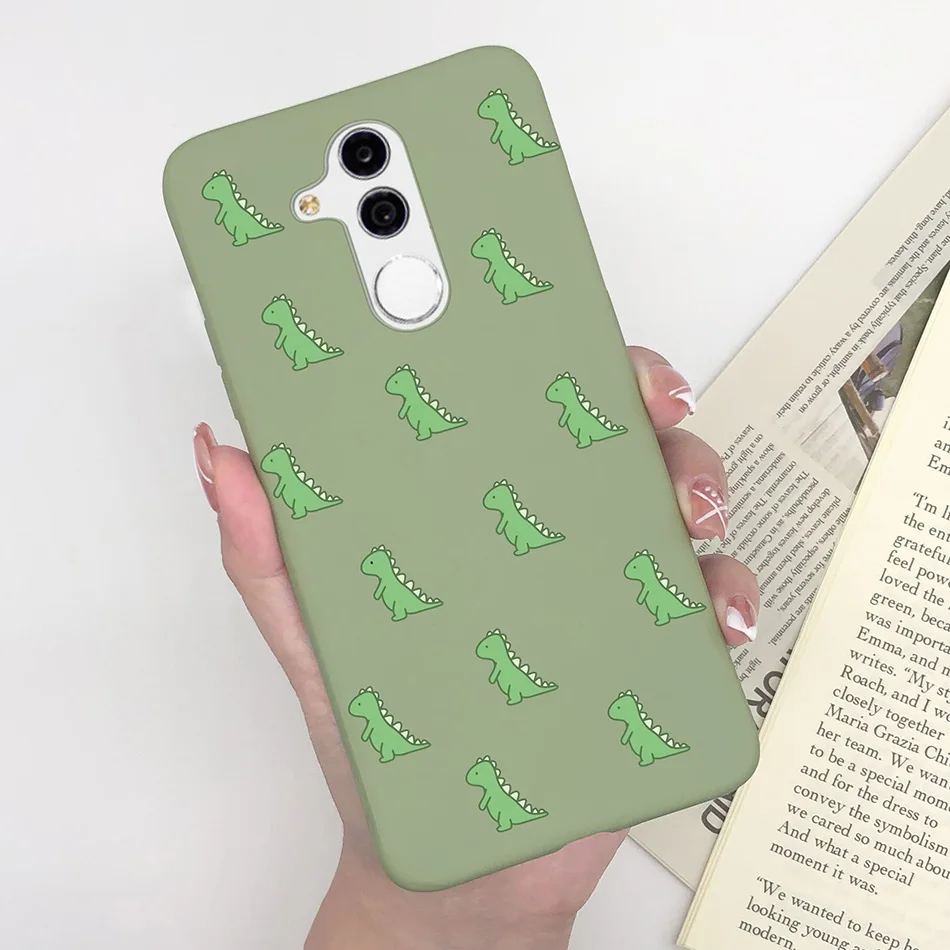 Cute Dinosaur Heart Soft Silicone Shockproof Matte Phone Case - Berry Red