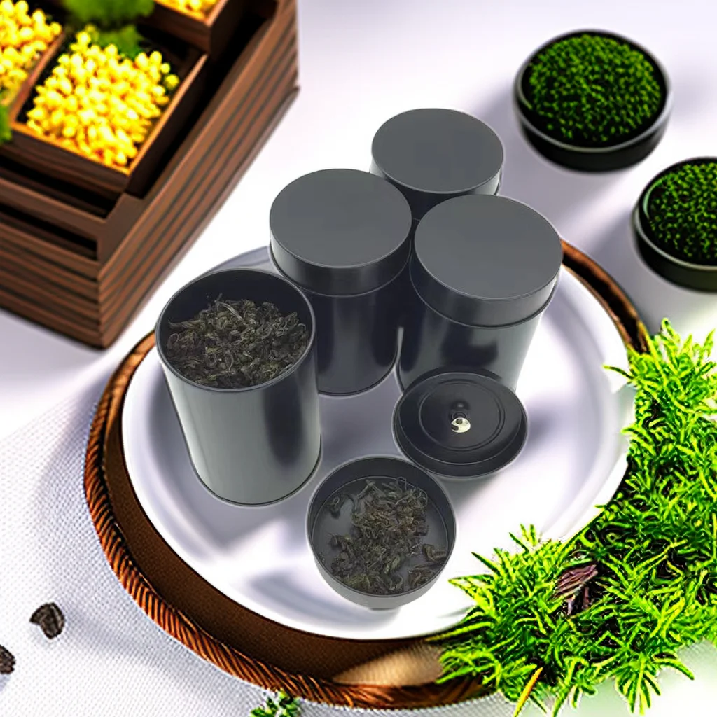 4-Piece Metal Tea Canisters 2