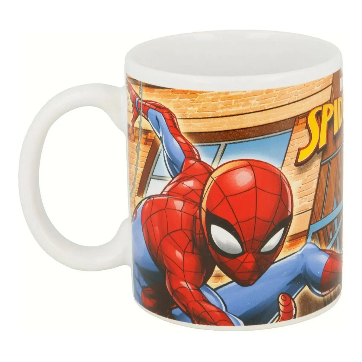 Mug Spiderman Great Power Ceramic Red Blue (11.7 x 10 x 8.7 cm