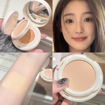 Cuscino in polvere a doppio strato 2 in 1, trasparente, naturale, duraturo, schiarente, Gege Bear, correttore per trucco, crema per cuscino in polvere sciolta 1