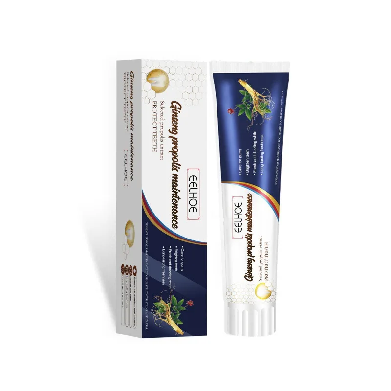 Ginseng Propolis Whitening Toothpaste Cleansing Yellow Tooth Tartar Stains Remove Oral Odor Hyun White Solid Teeth Gum Care