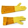 Gardening Gloves Women and Men Rose Pruning Thorns Proof Professional Labor Protection Long Elbow Leather Gloves Breathable 4