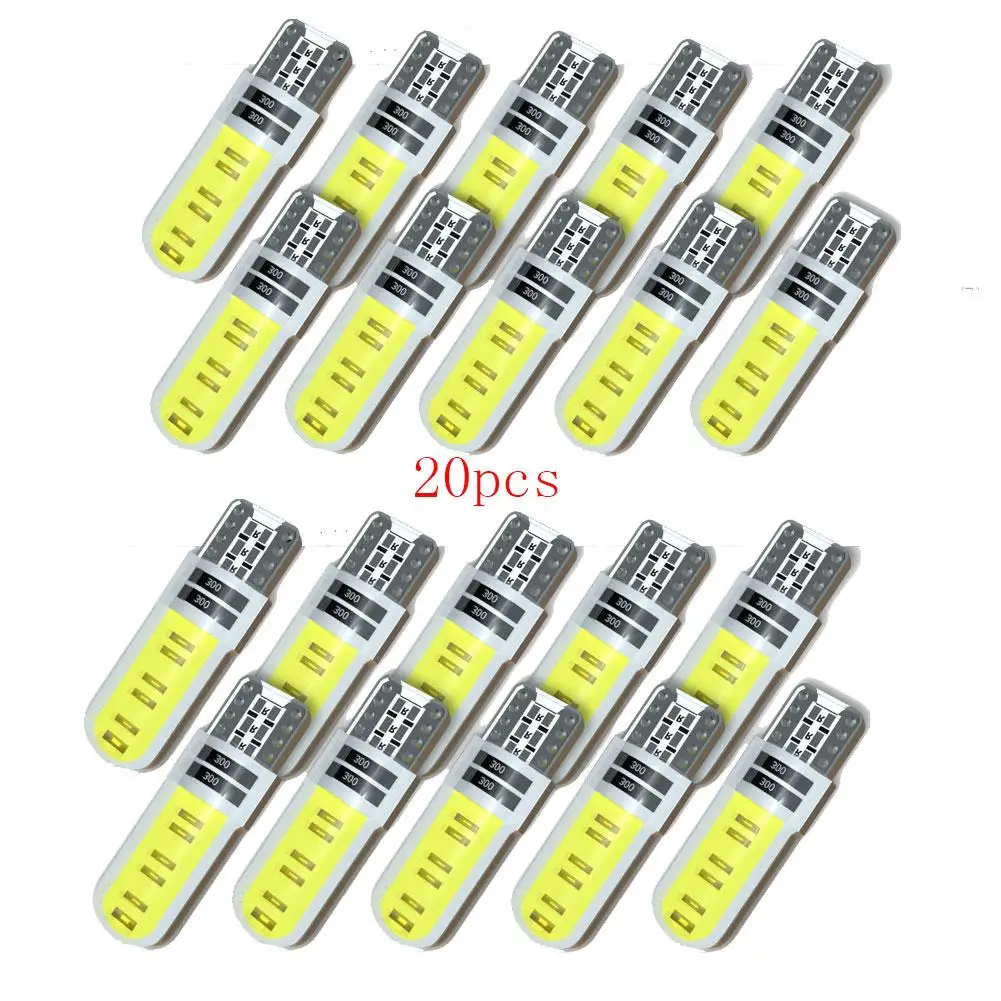 

20 Pack T10 Led Light Bulbs 501 W5w Error Free Canbus Car Interior Light For Dome Map Door Courtesy License Plate Light