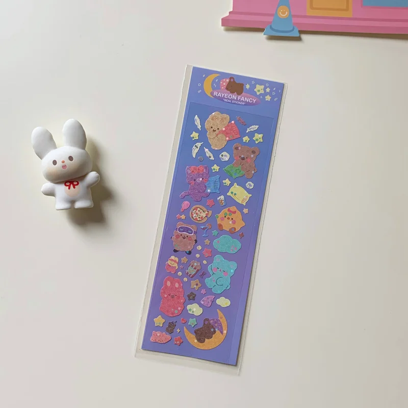 6Pcs/Pack Cartoon Fantasy Wonderful House Series Decorative Stickers Cartoon Sticker DIY Cute Kpop Korean Stationery Supplies