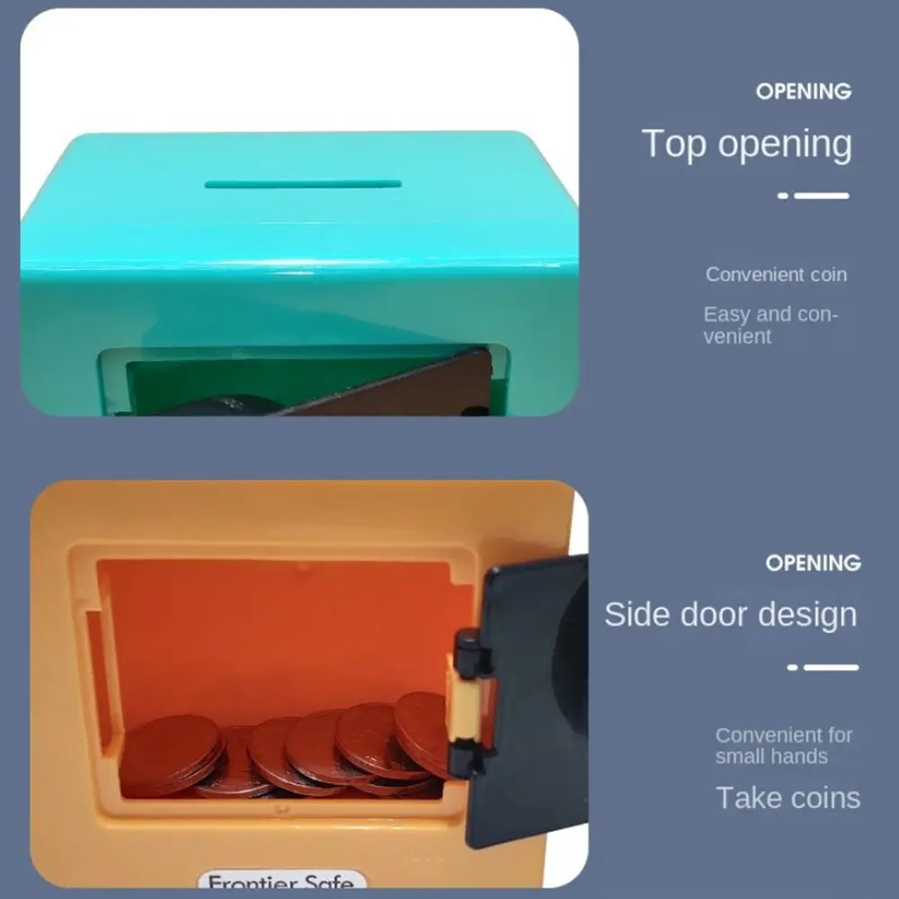 Retro Boy Girls Automatic Deposit Banknote Code ATM Rotating Password Toys Cash storage Box Money Box Coin Bank Piggy Bank