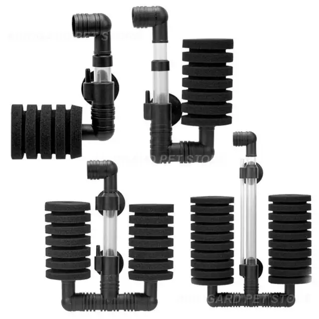 1~6PCS Bio Sponge Filter Fish Tank Filter Sponge Filter Aquarium Biochemical Sponge Filter Fish Tank Air Pump XY-2822 2