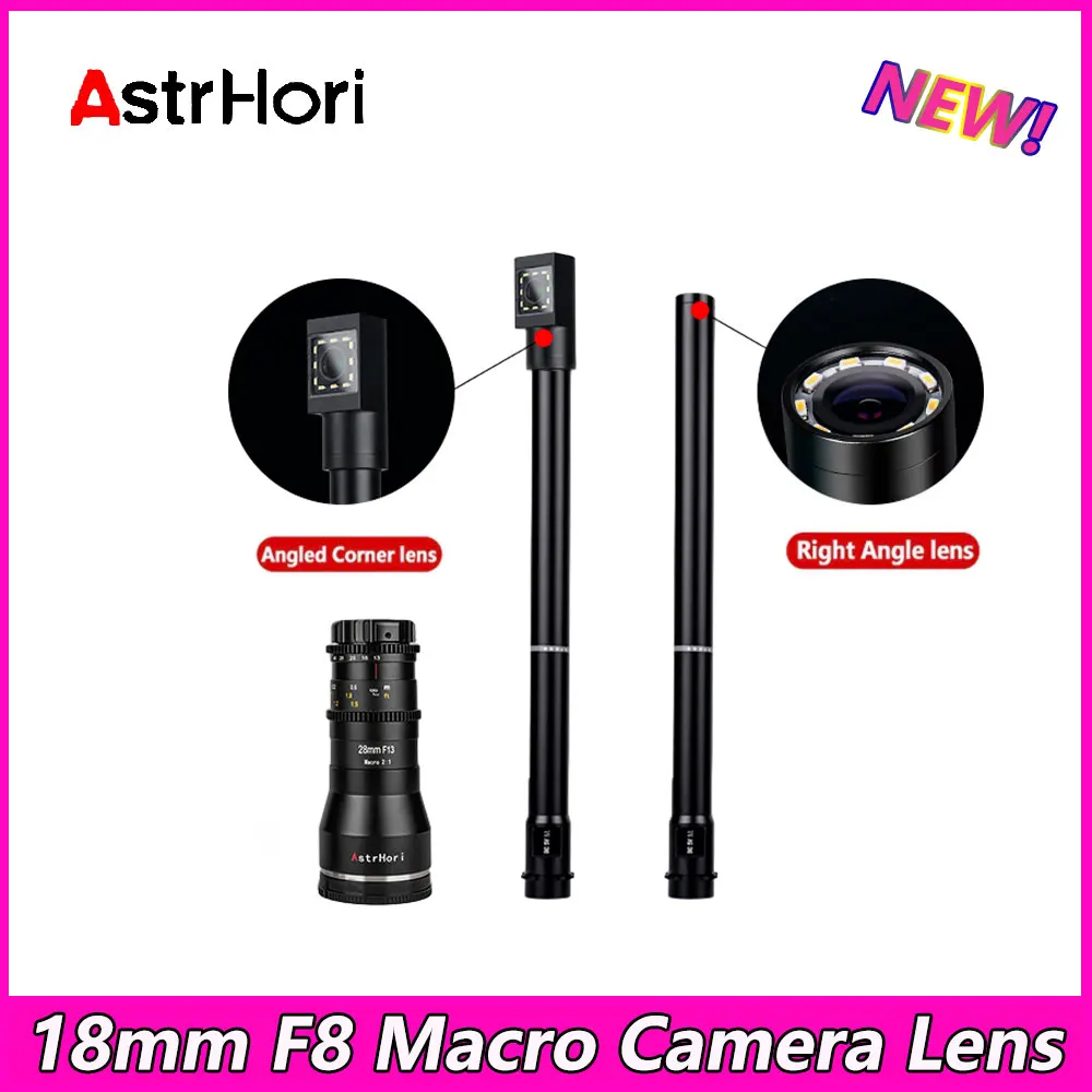 

AstrHori 18mm F8 Macro Direct and 90 Degree Lens For Sony E Canon RF/EF Fuji X Nikon Z/F Leica/Panasonic/Sigma L M4/3 Camera