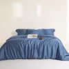100%Lyocell Derived from Eucalyptus Solid Plain Bedding set Duvet cover Bed Sheet 2 Pillowcases Soft Cooling Twin Double Queen 2