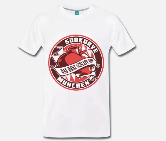 T Shirt Maglia Ultras Branch Monaco Sudkurve Munchen Germania 1 S M L Xl