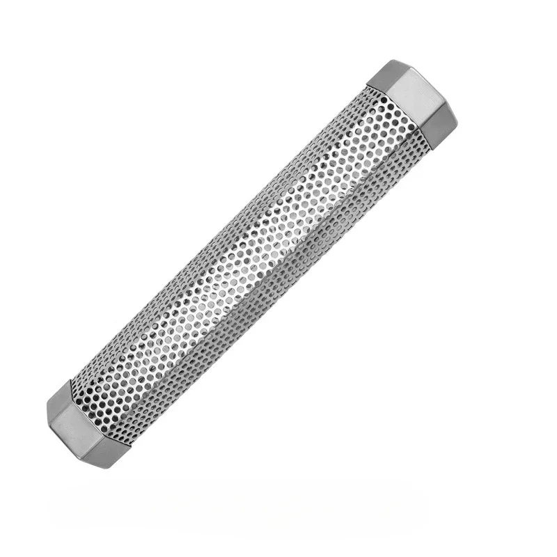 Stainless Steel BBQ Smoker Grill Tube Perforated Mesh Smoker Tube Filter Outdoor Cold Cigarette Box BBQ Accessories Tools smoker accessories smoker accessory pellet smoker tube
