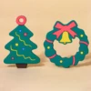 1PC Silicone Teether Baby Santa Teether Children Christmas Gift BPA Free Silicone Children's Products Children Teether 4