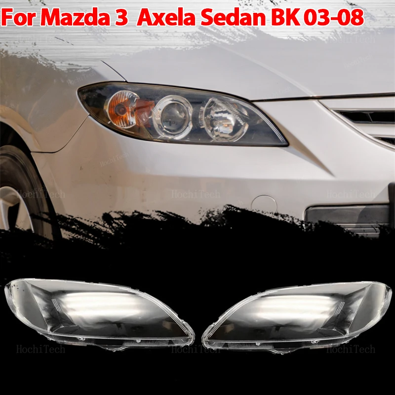 

Car Headlamp Cover Headlight Lens Glass Cover Lampshade Bright Shell Lens Covers For Mazda 3 Mazda3 Axela BK Sedan 2003-2008